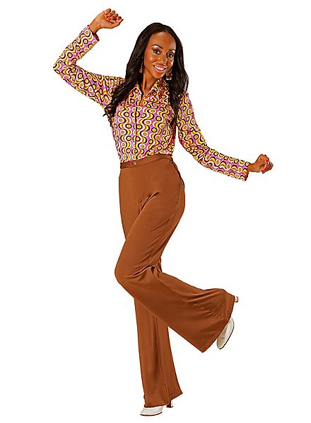 70s ladies trousers brown 